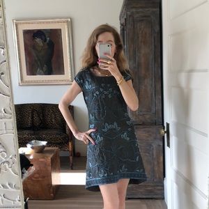 Rachael embroidered low back mini dress